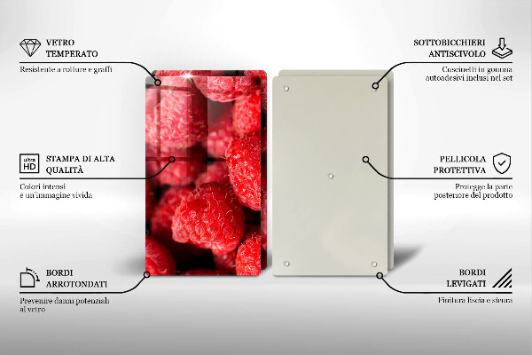 Protection plaque induction Framboise