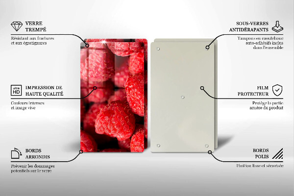 Protection plaque induction Framboise