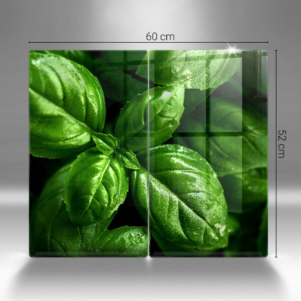 Protection plaque induction Feuilles de basilic
