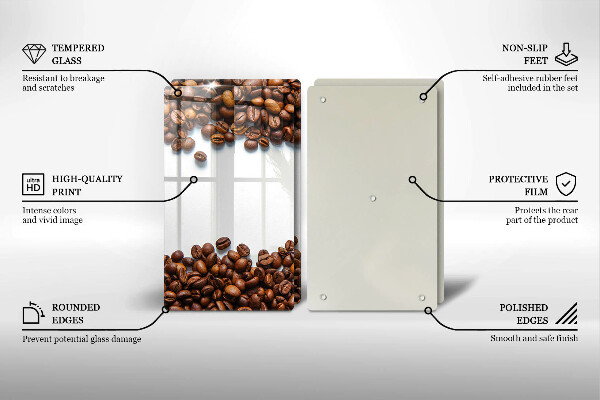 Protection plaque induction Grains de café