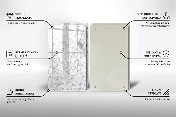 Protection plaque induction Cristaux de sel