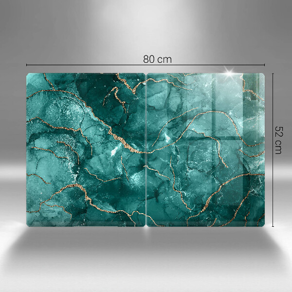 Protection plaque induction Marbre bleu