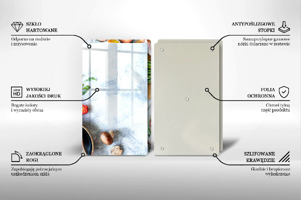 Protection plaque induction Ingrédients en cuisine