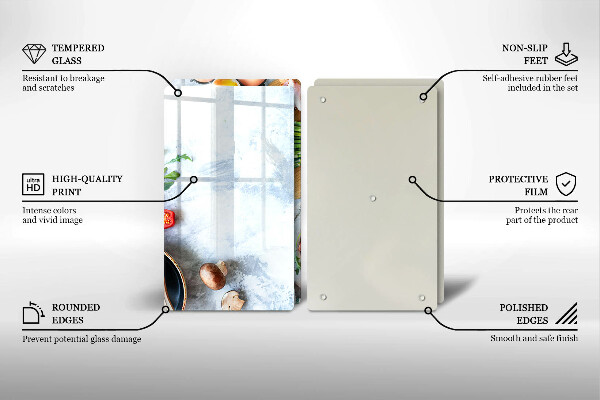 Protection plaque induction Ingrédients en cuisine