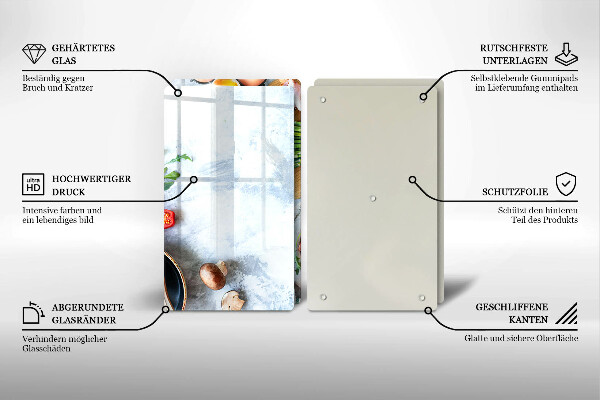 Protection plaque induction Ingrédients en cuisine