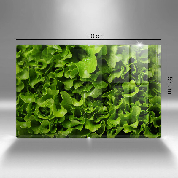 Protection plaque induction Feuilles de laitue verte