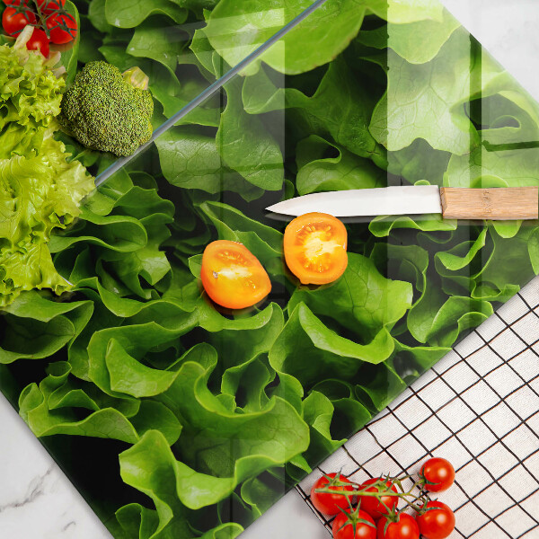 Protection plaque induction Feuilles de laitue verte