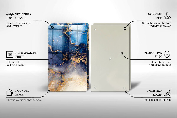 Protection plaque induction Abstraction de marbre