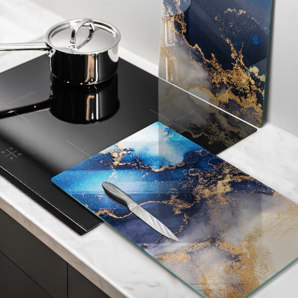 Protection plaque induction Abstraction de marbre