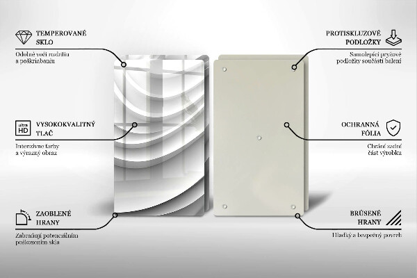 Protection plaque induction Lignes géométriques