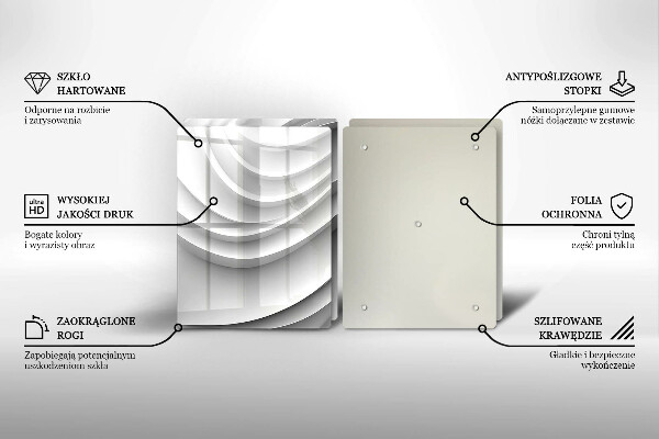 Protection plaque induction Lignes géométriques