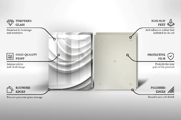 Protection plaque induction Lignes géométriques