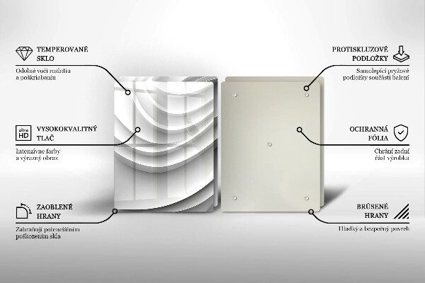 Protection plaque induction Lignes géométriques