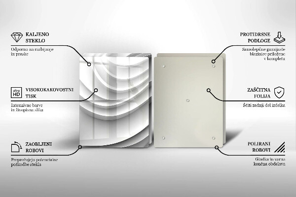 Protection plaque induction Lignes géométriques