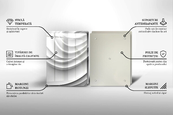 Protection plaque induction Lignes géométriques