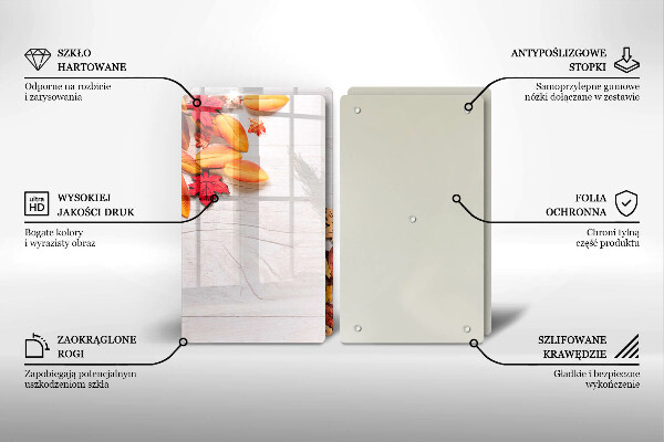 Protection plaque induction Feuilles d'automne