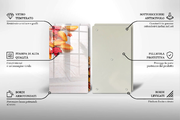 Protection plaque induction Feuilles d'automne