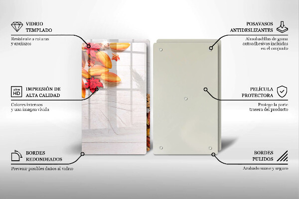 Protection plaque induction Feuilles d'automne