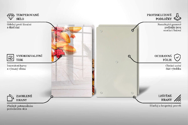 Protection plaque induction Feuilles d'automne