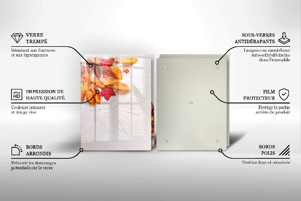 Protection plaque induction Feuilles d'automne