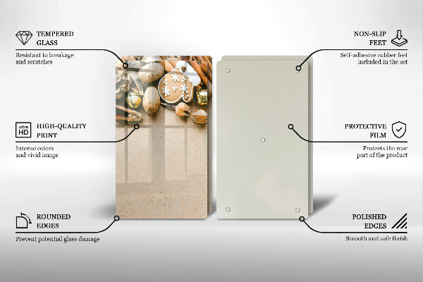 Protection plaque induction décorations de Noël