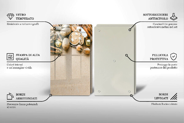 Protection plaque induction décorations de Noël