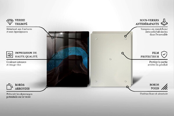 Protection plaque induction Ciel étoilé