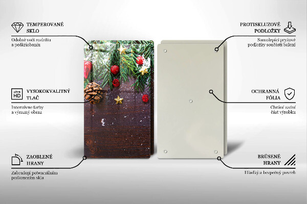 Protection plaque induction décoration de Noël