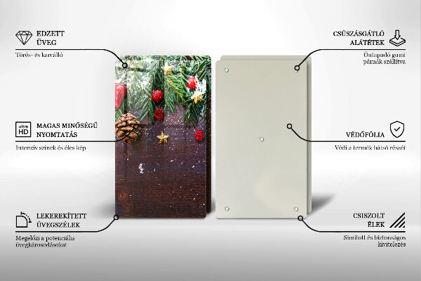 Protection plaque induction décoration de Noël