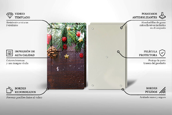 Protection plaque induction décoration de Noël