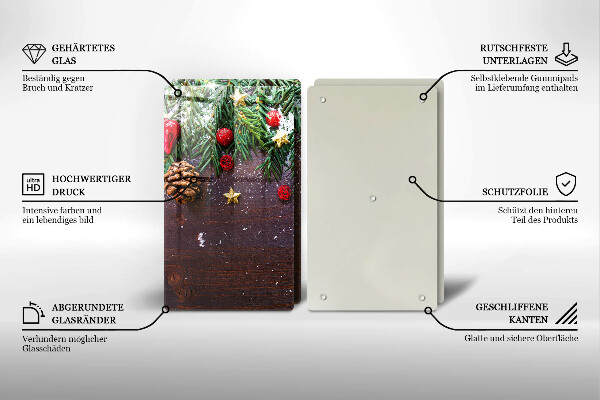 Protection plaque induction décoration de Noël