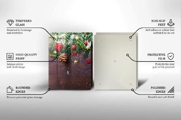 Protection plaque induction décoration de Noël