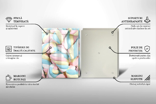 Protection plaque induction Guimauves colorées