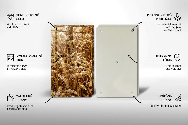 Protection plaque induction Champ de céréales