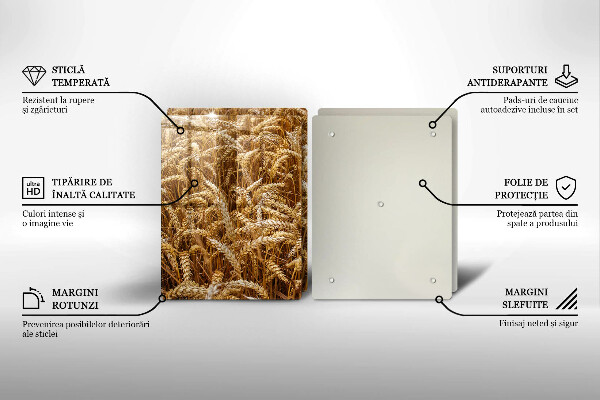 Protection plaque induction Champ de céréales