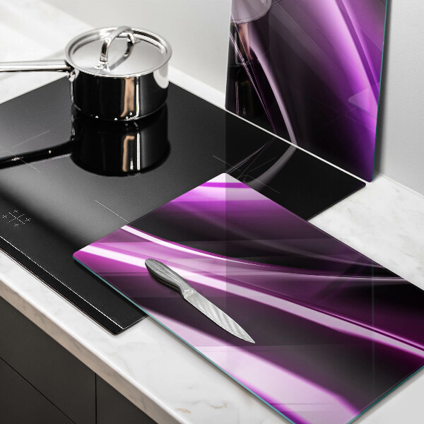 Protection plaque induction Abstraction violette