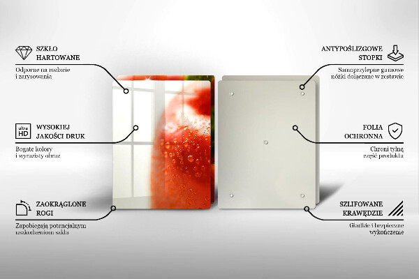 Protection plaque induction Poivron rouge