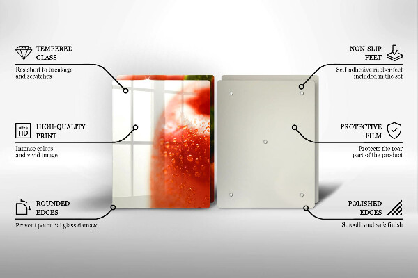 Protection plaque induction Poivron rouge