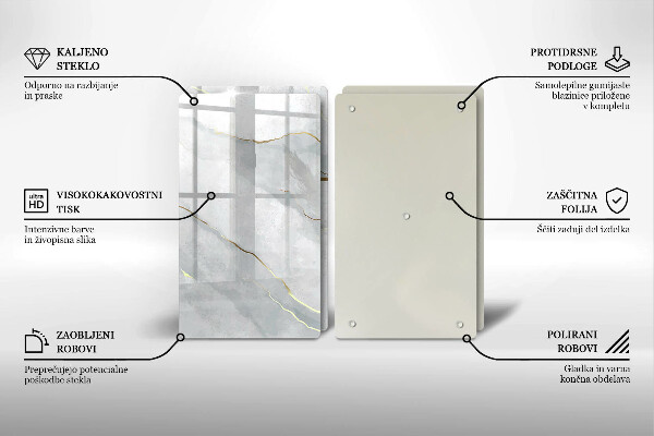 Protection plaque induction Texture de pierre
