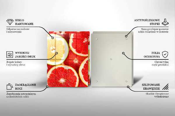 Protection plaque induction Tranches de pamplemousse