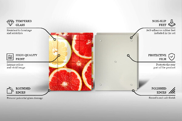 Protection plaque induction Tranches de pamplemousse