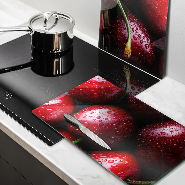 Protection plaque induction Gros plan de cerises