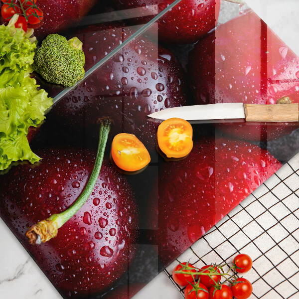 Protection plaque induction Gros plan de cerises