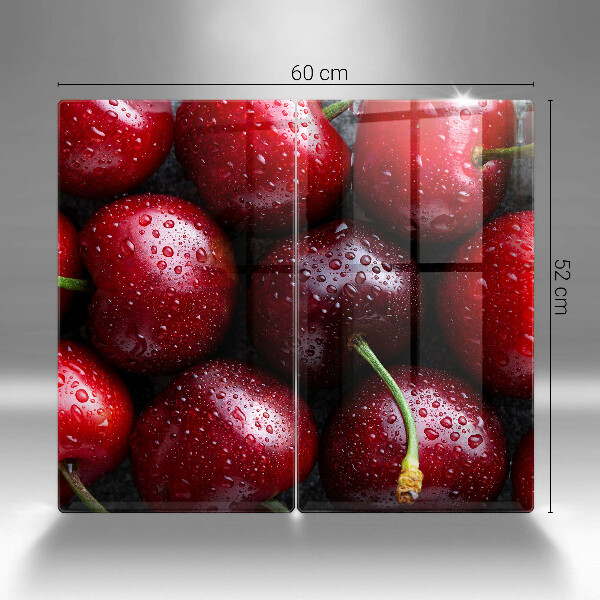 Protection plaque induction Gros plan de cerises