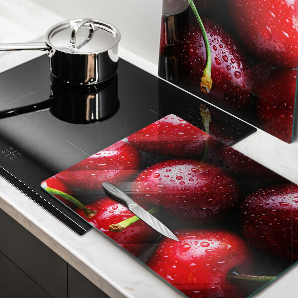 Protection plaque induction Gros plan de cerises