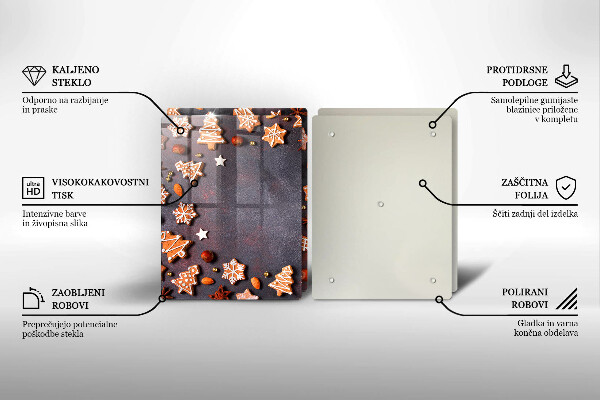 Protection plaque induction Noël en pain d'épice