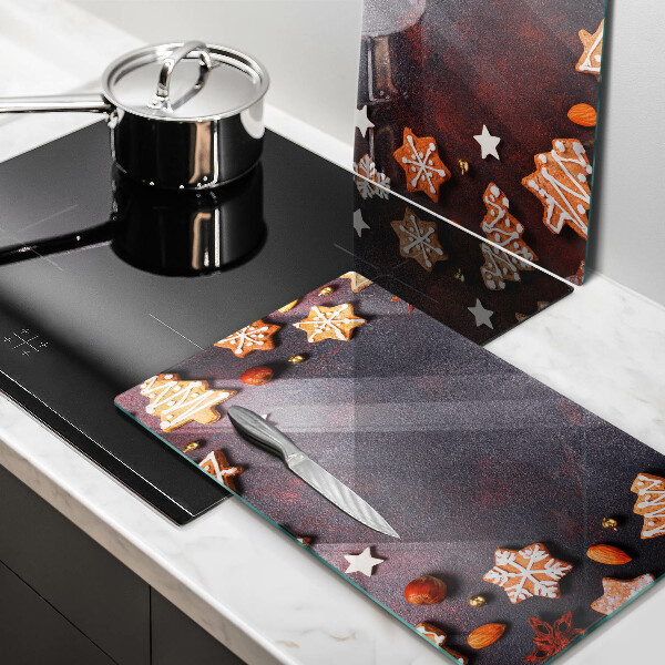 Protection plaque induction Noël en pain d'épice