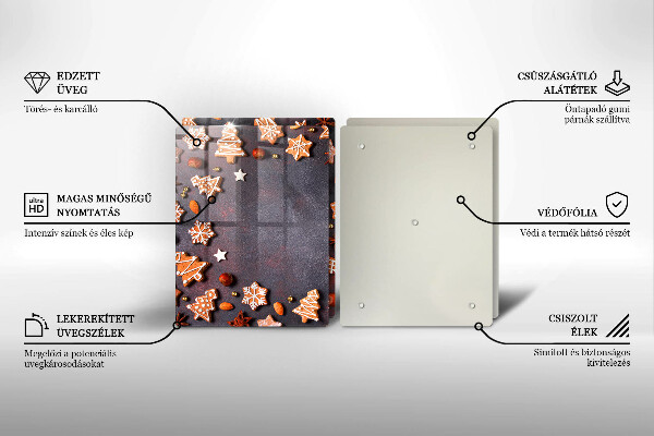 Protection plaque induction Noël en pain d'épice