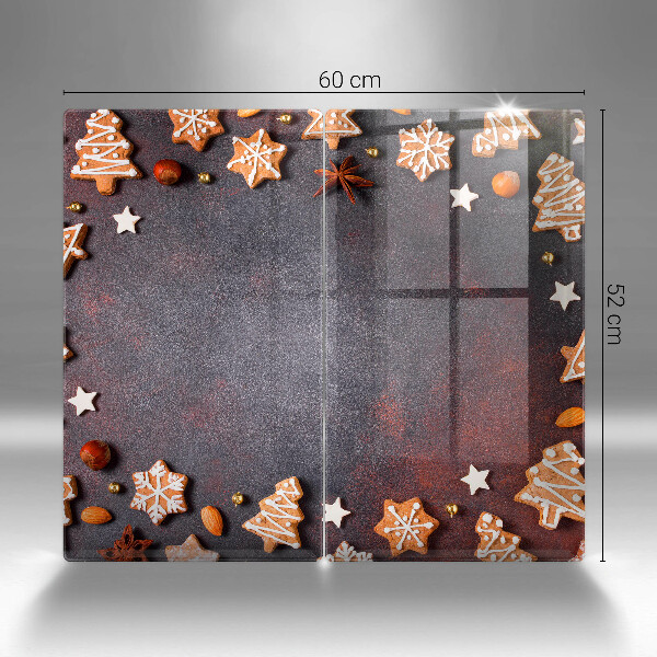 Protection plaque induction Noël en pain d'épice