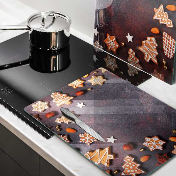Protection plaque induction Noël en pain d'épice